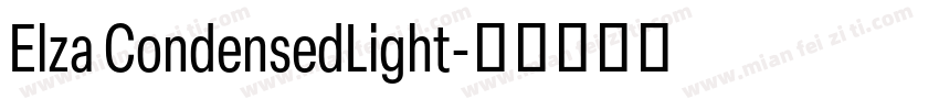 Elza CondensedLight字体转换